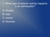 Quiz Tectonic Plates