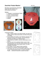 Gesichter - Fratzen - Masken