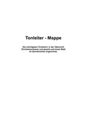 Tonleiter-Mappe