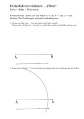 Dreieckskonstruktionen - Schritt-für-Schritt-Anleitung