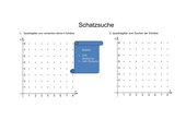Schatzsuche- Übung mit dem Koordinatensystem/Quadratgitter Kl.5