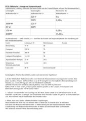 PCB9:Leistung/Stromkosten