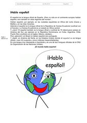 Hablo español: Einführungstext Spanisch als Weltsprache