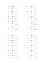 Multiplikation mit 10er-Zahlen, Zufallsgenerator