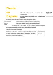 Fiesta en Espana - erste Stunde Spanisch