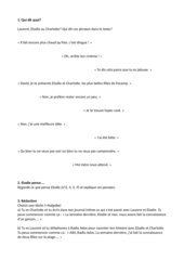 Arbeitsblatt zur Textarbeit Découvertes 3, Lektion 1