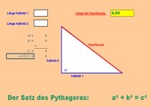 Pythagoras direkt – schneller als Taschenrechner - interaktiv