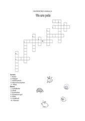 Crossword Animals