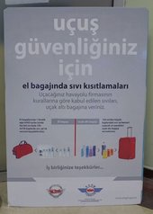 Fluggastinformationen - türkisch