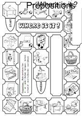 Where is it?  -  Board Game  -  Prepositions