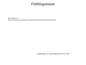 Schubert: Frühlingstraum, Nr.12 aus der Winterreise