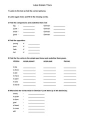 Englisch: Arbeitsmaterialien Comparison - 4teachers.de