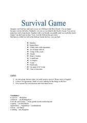 Survival game