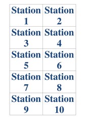 Stationskarten 1-10