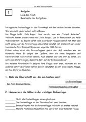 Textverständnis Lesetexte 4 Klasse Zum Ausdrucken ...