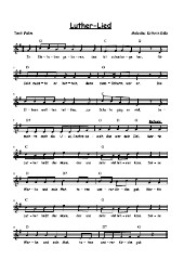 Melodie zum Luther-Lied von Palim