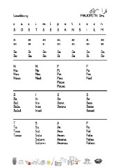 MALIOPE Alphabetisierung - Leseübung, Teil 2-4 ohne Bilder