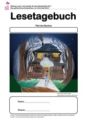 Welttag des Buches 2017: Das geheimnisvolle Spukhaus - Lesetagebuch INKLUSIV für Klasse 3 bis 5