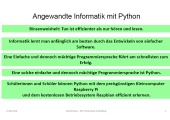 Python - Einführung in das Entwicklungswerkzeug (IDLE) und die Sprache