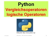 Python – Vergleichsoperatoren und logische Operatoren