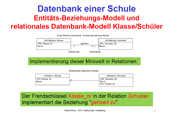 220 Datenbanken - SQLite - Mehrseitige Beziehung - Datenbank Schule