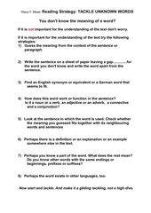 Reading Comprehension Strategy  4