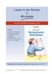 Unterrichtsmodell zum Kinderbuch von Uwe Timm ›Rennschwein Rudi Rüssel‹