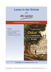 Unterrichtsmodell zum Kinderbuch von Claudia Frieser ›Oskar und das Geheimnis der verschwundenen Kinder‹