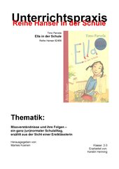 Unterrichtsmodell zum Kinderbuch von Timo Parvela ›Ella in der Schule‹