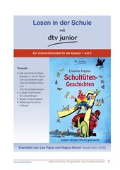 Unterrichtsmodell zum Kinderbuch von Eveline Hasler ›Schultüten-Geschichten‹
