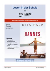 Unterrichtsmodell zum Jugendbuch von Rita Falk ›Hannes‹