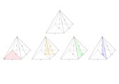 Rechtwinklige Dreiecke in der quadratischen Pyramide
