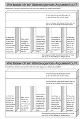 Aufbau Argument, Erörterung