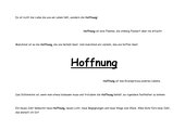 Hoffnung ist...