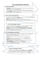 Lesemethode Sachtexte