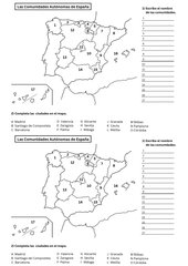 Mapa Comunidades Autónomas España