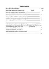 Selbsttest Erörterung