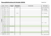 Planungstabelle/Stoffverteilungsplan 2025/26 blanko Berlin