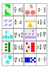 Bruchdarstellung Domino