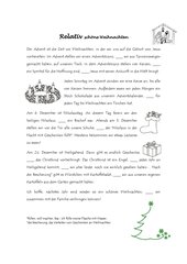 Relativ schöne Weihnachten (Relativsätze im Nominativ und Akkusativ)