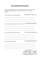 Na, schlechtes Gewissen