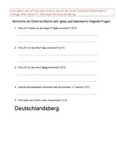 Vorschlag für ein paar Suchaufgaben im Atlas