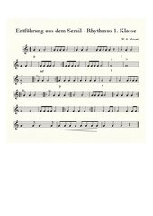 Klatschrhythmus zu Mozarts Entführung 