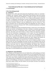 Unterrichtsentwurf Einzelstunde Fablen 5./6. Klasse