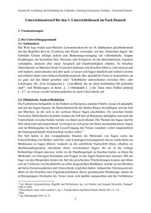 Unterrichtsentwurf Einzelstunde 6. Klasse Sage 