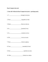 Passé Composé mit avoir