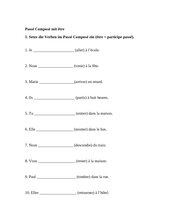 Passé Composé être