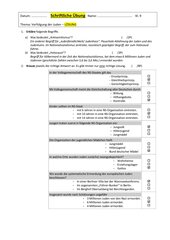 Schriftliche Übung zum Thema Verfolgung der Juden