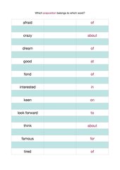 Übungsblatt prepositions