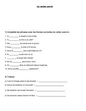 AB le verbe servir